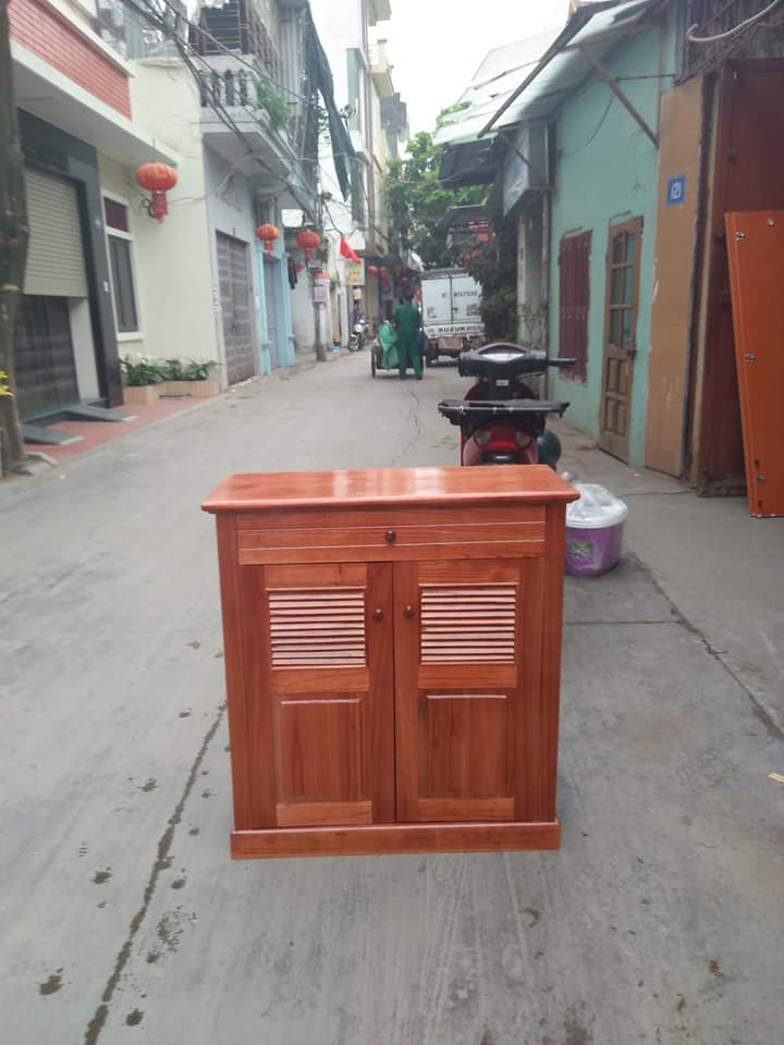 Tủ GIÀY Gỗ Xoan 2 cánh 80cm*85cm